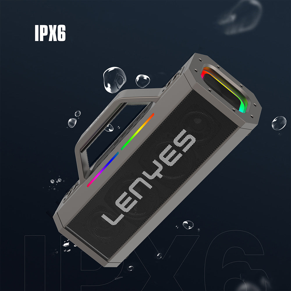 Lenyes S833 RGB Led Işıklı Bluetooth Speaker Hoparlör ve Karaoke Bluetooth Mikrofon v5.0