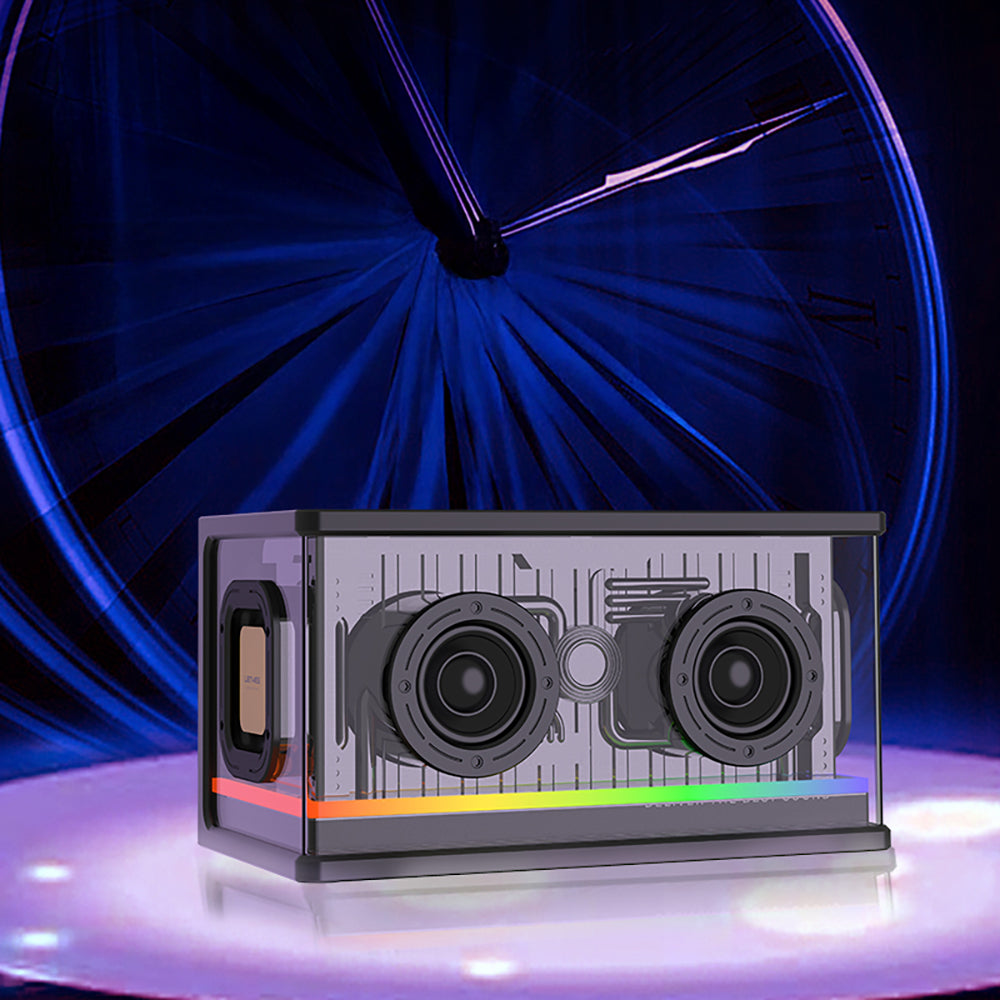 Lenyes S839 RGB Işıklı Taşınabilir TWS Bluetooth Hoparlör v5.2