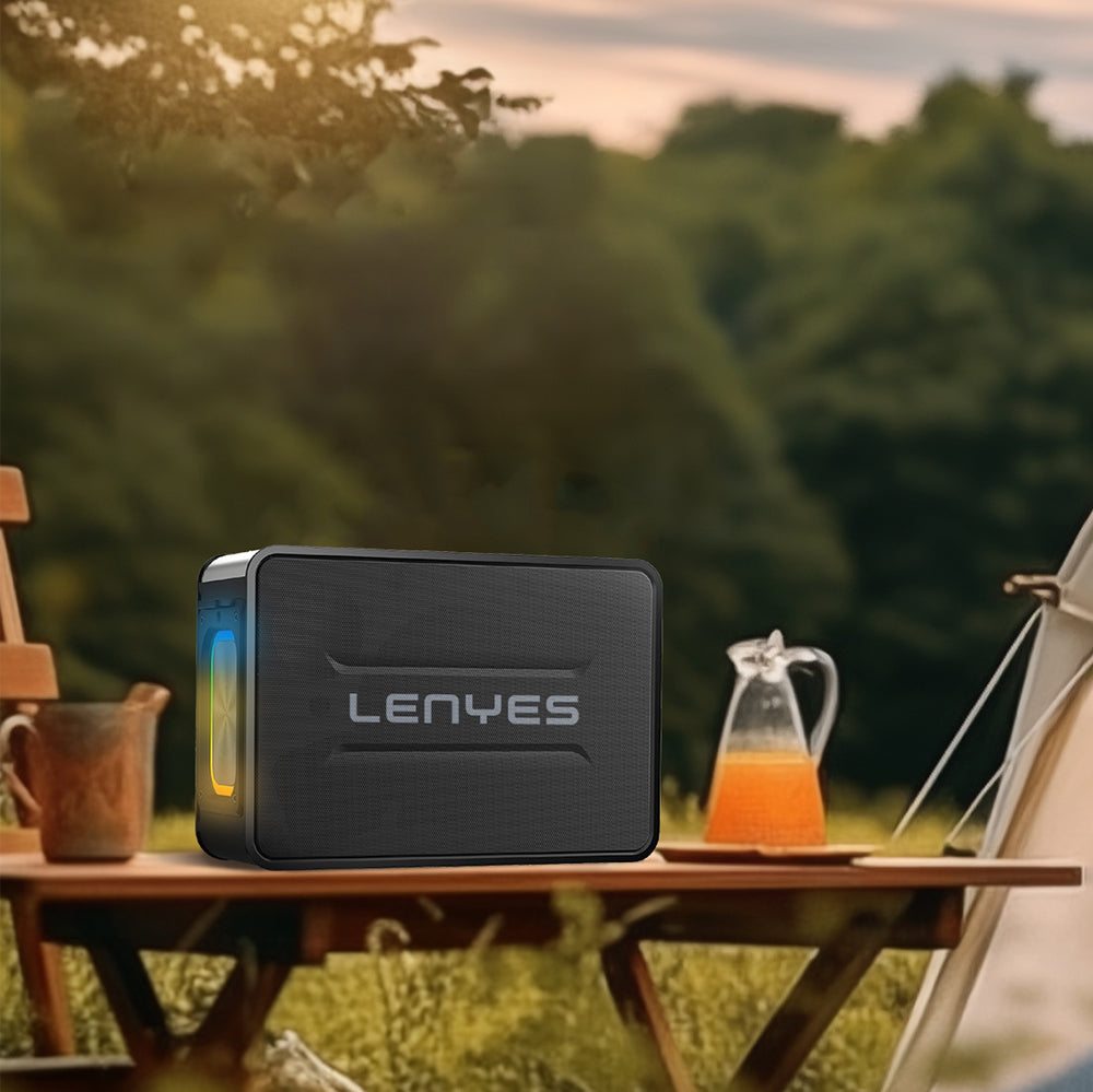 Lenyes S859 RGB Işıklı Çift Mikrofonlu TWS Bluetooth Speaker Hoparlör v5.3