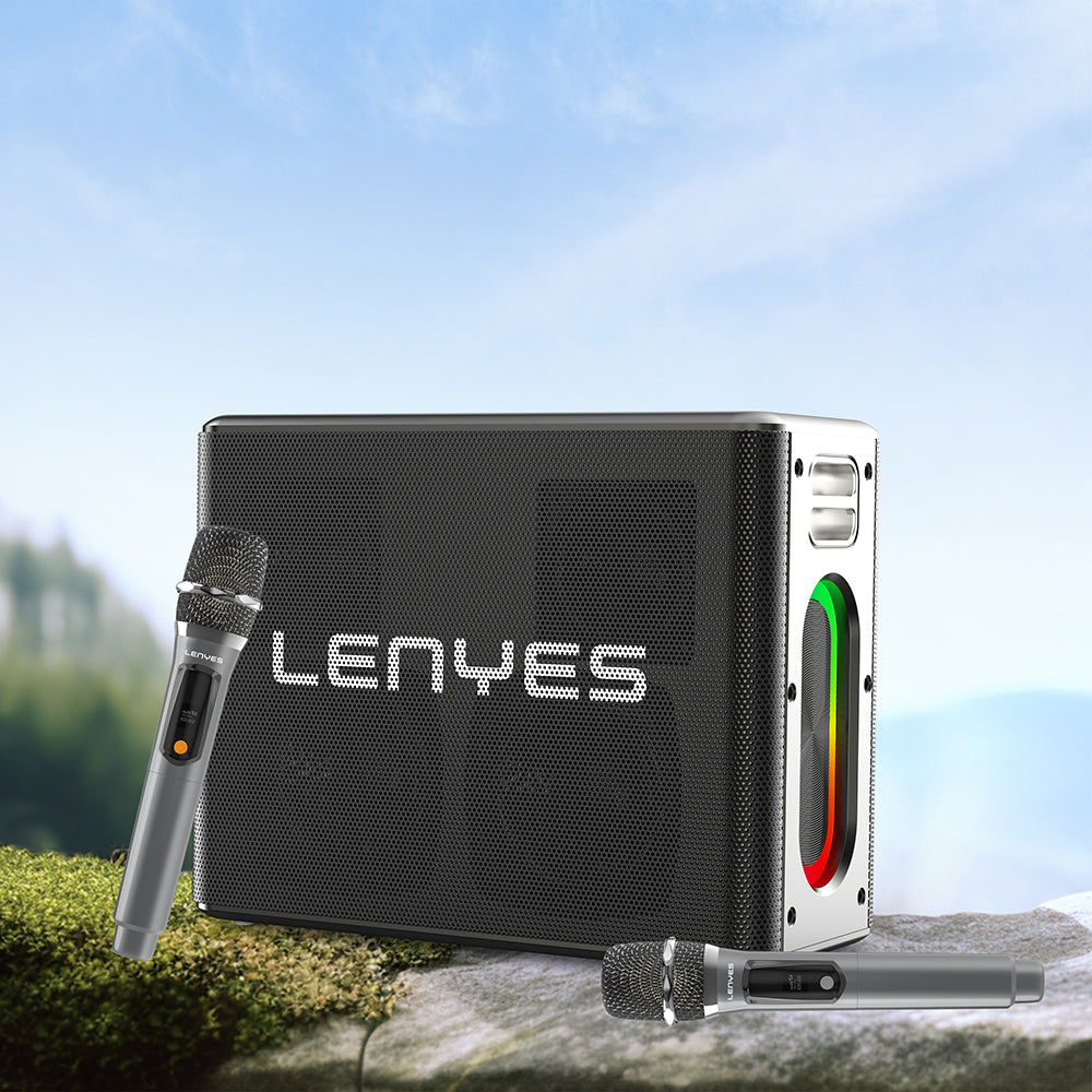 Lenyes S861 12.000mAh Powerbank Özellikli Çift Mikrofonlu Bluetooth Speaker Hoparlör v5.0