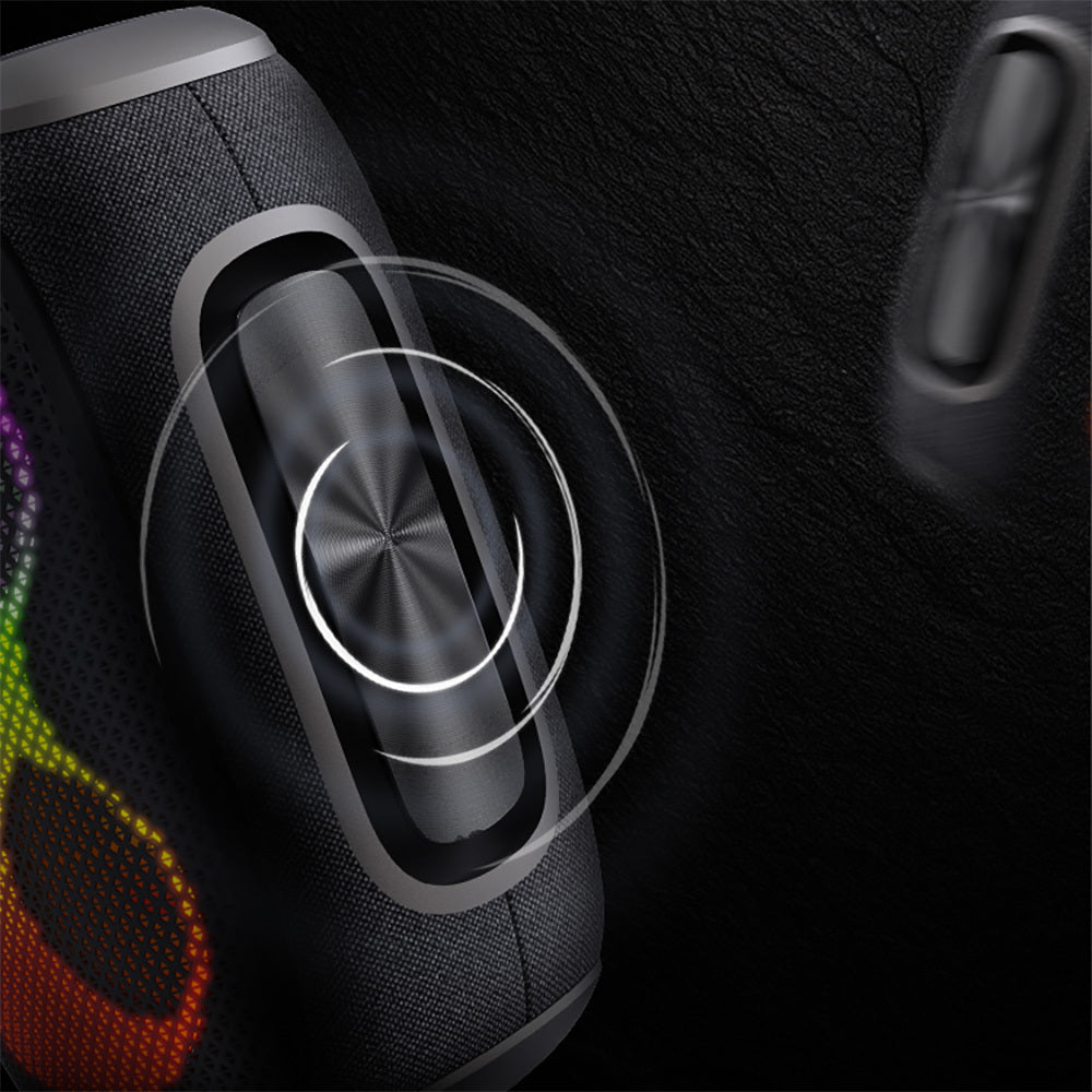 Lenyes S865 Luminous Serisi Su Geçirmez Çoklu Giriş RGB Işıklı TWS Bluetooth Hoparlör v5.3 40W