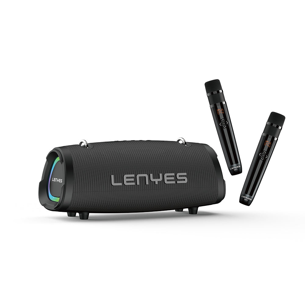 Lenyes S872 RGB Işıklı Taşınabilir Çift Mikrofonlu TWS Bluetooth Speaker Hoparlör v5.3