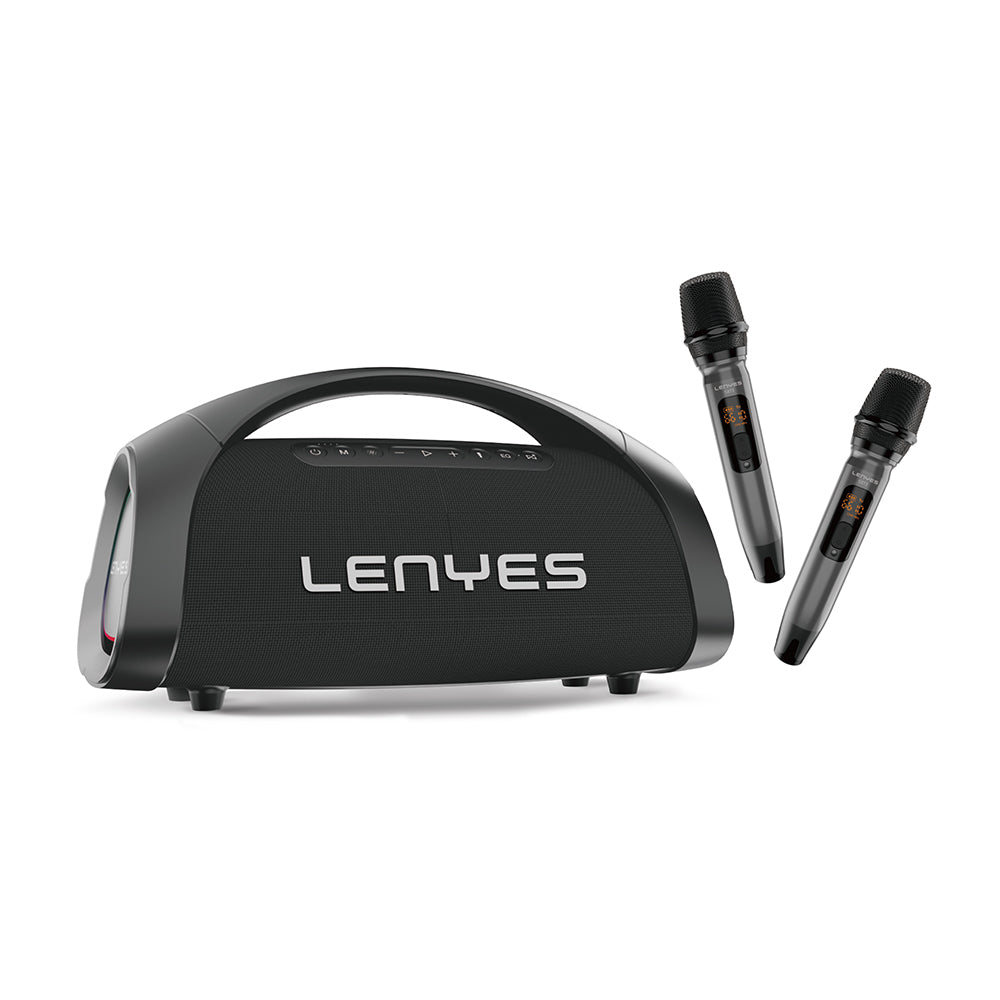 Lenyes S873 RGB Işıklı Taşınabilir Kumandalı&Mikrofonlu TWS Bluetooth Speaker Hoparlör v5.3