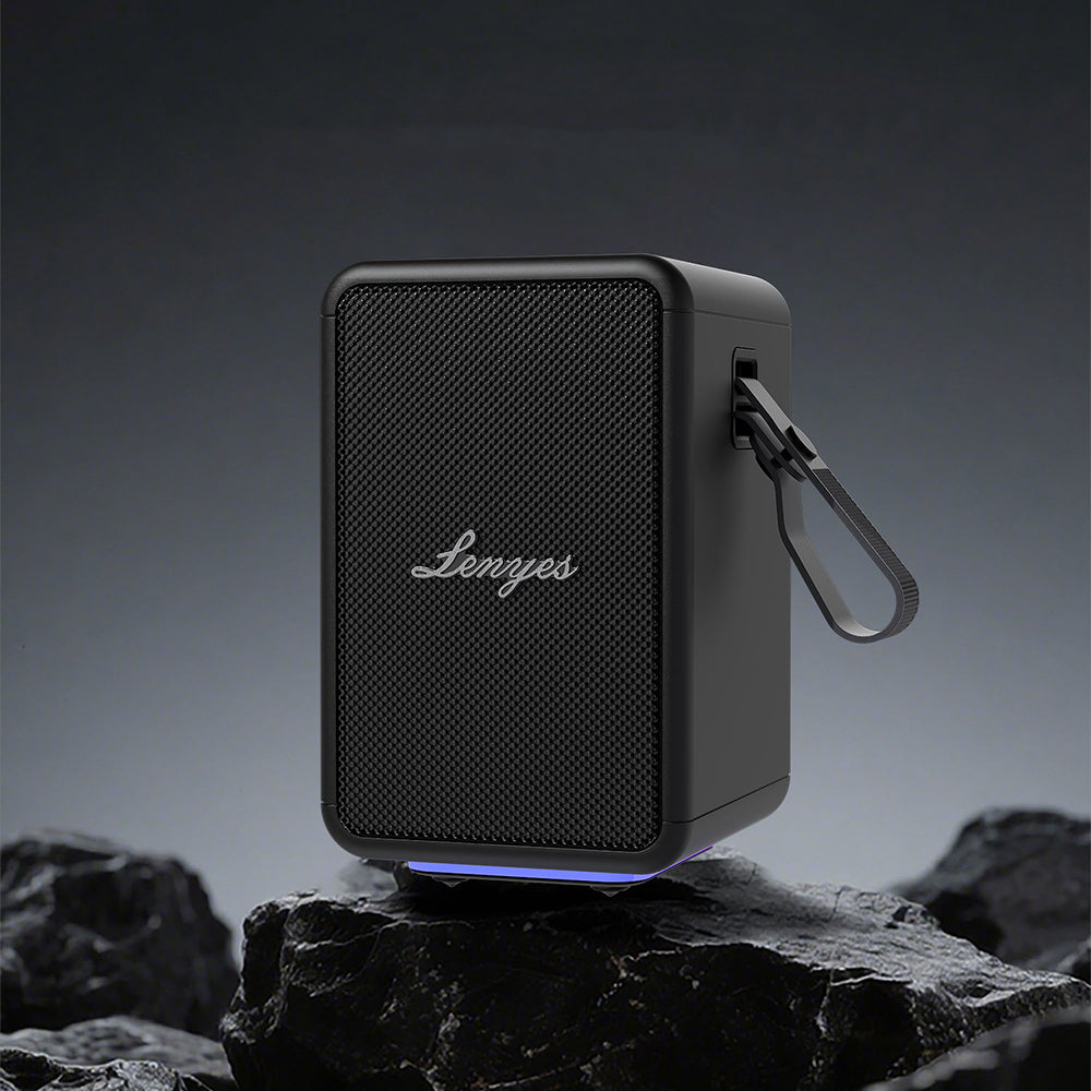 Lenyes S874 Su Geçirmez Özellikli RGB Işıklı Askılı Taşınabilir TWS Bluetooth Hoparlör v5.3