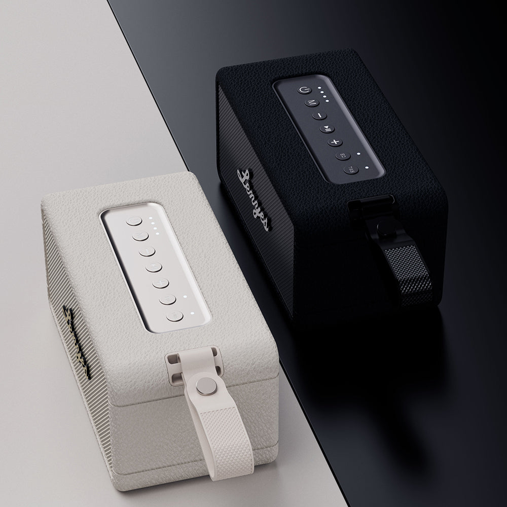 Lenyes S875 Elegance Serisi RGB Işıklı Taşınabilir Su Geçirmez TWS Bluetooth Hoparlör v5.3 40W