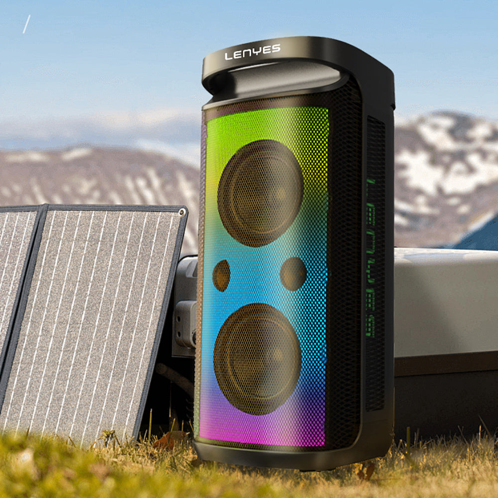 Lenyes S882 Su Geçirmez Mikrofonlu Çoklu Giriş RGB Işıklı TWS Karaoke FM Bluetooth Hoparlör v5.3 200W