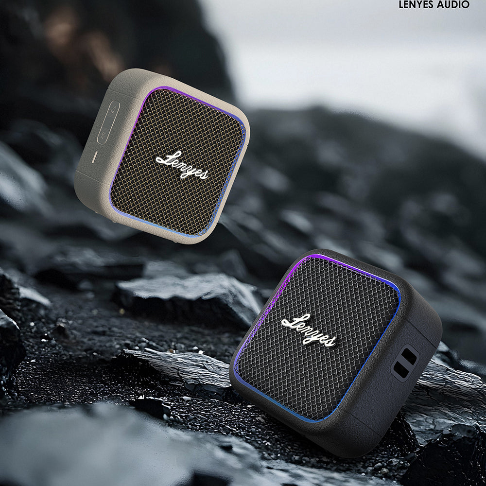 Lenyes S890 Su Geçirmez Özellikli RGB Işıklı Askılı Mini OTG-TWS Bluetooth Hoparlör v5.3