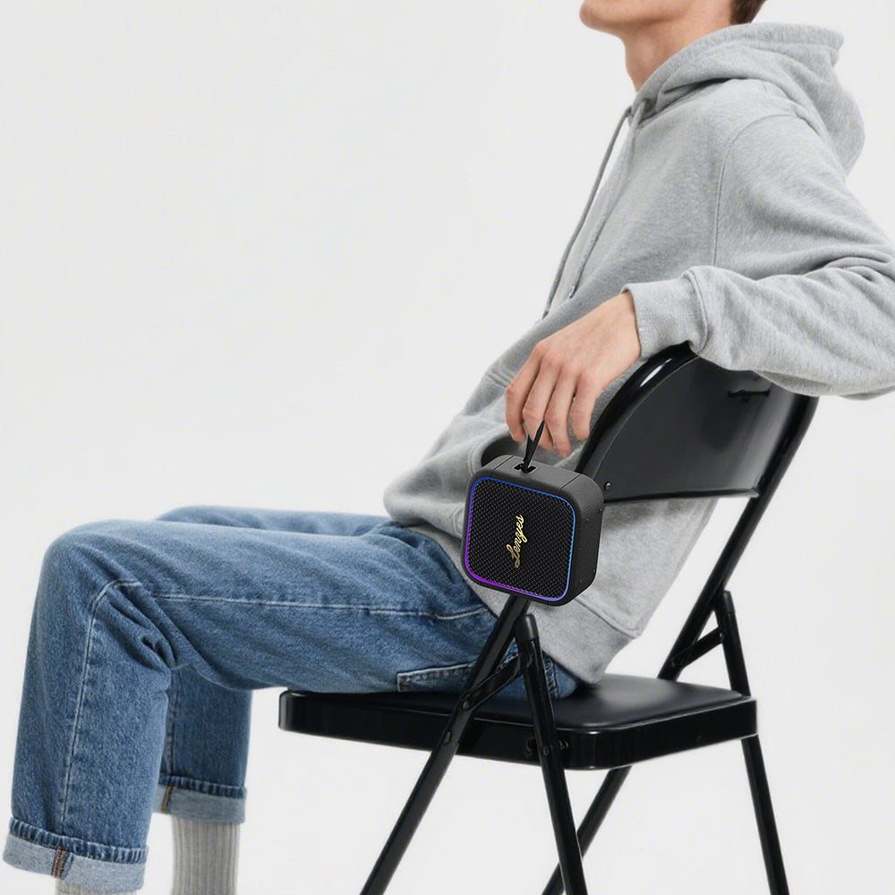 Lenyes S890 Su Geçirmez Özellikli RGB Işıklı Askılı Mini OTG-TWS Bluetooth Hoparlör v5.3