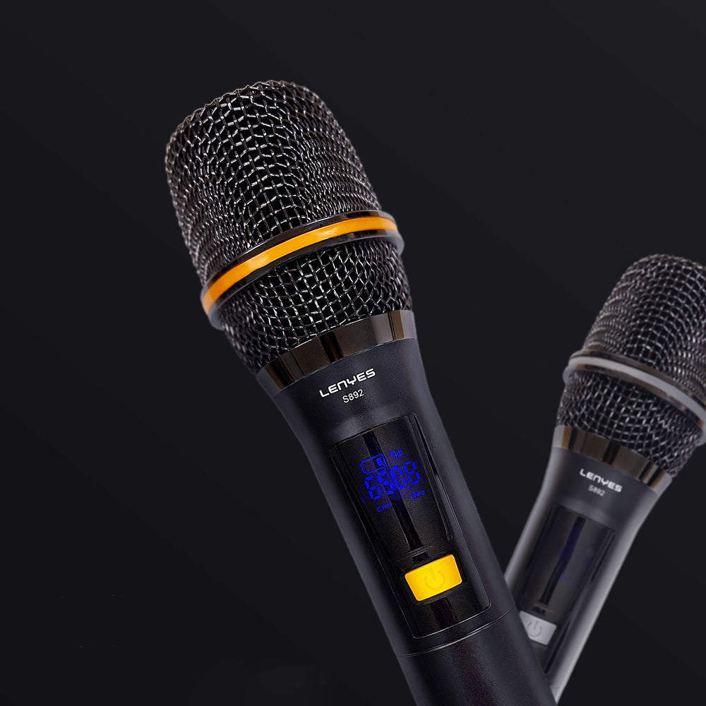 Lenyes S892 RGB Işıklı Mikrofonlu Dokunmatik Ekranlı Taşınabilir TWS Bluetooth Speaker Hoparlör v5.3 300W