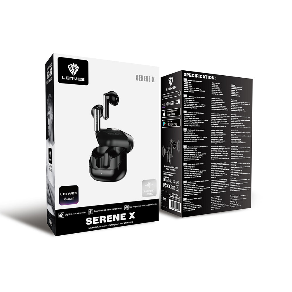 Lenyes Serene X ANC Özellikli ENC Teknolojili Kulak İçi Bluetooth Kulaklık v5.4