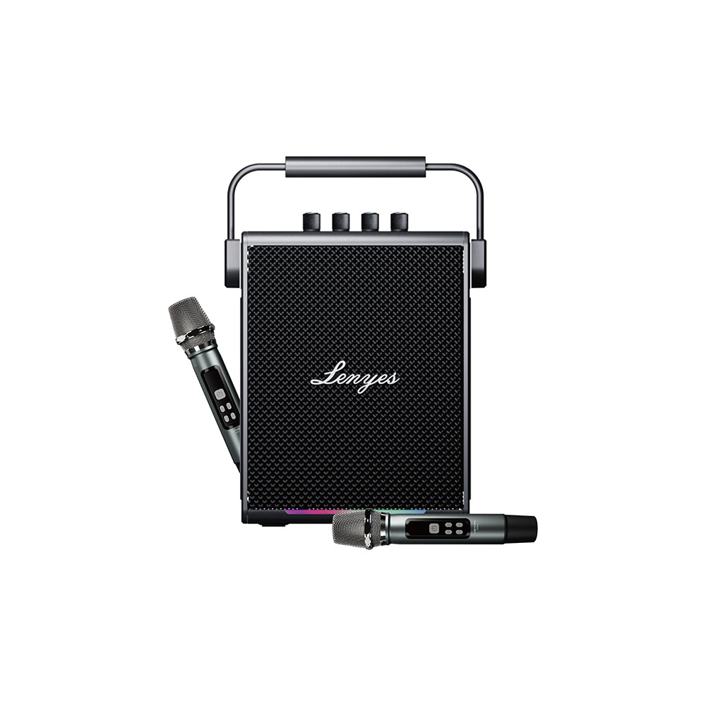 Lenyes Titan 1 Serisi RGB Işıklı Çift Mikrofonlu Bluetooth Speaker Hoparlör v5.3 5000mAh