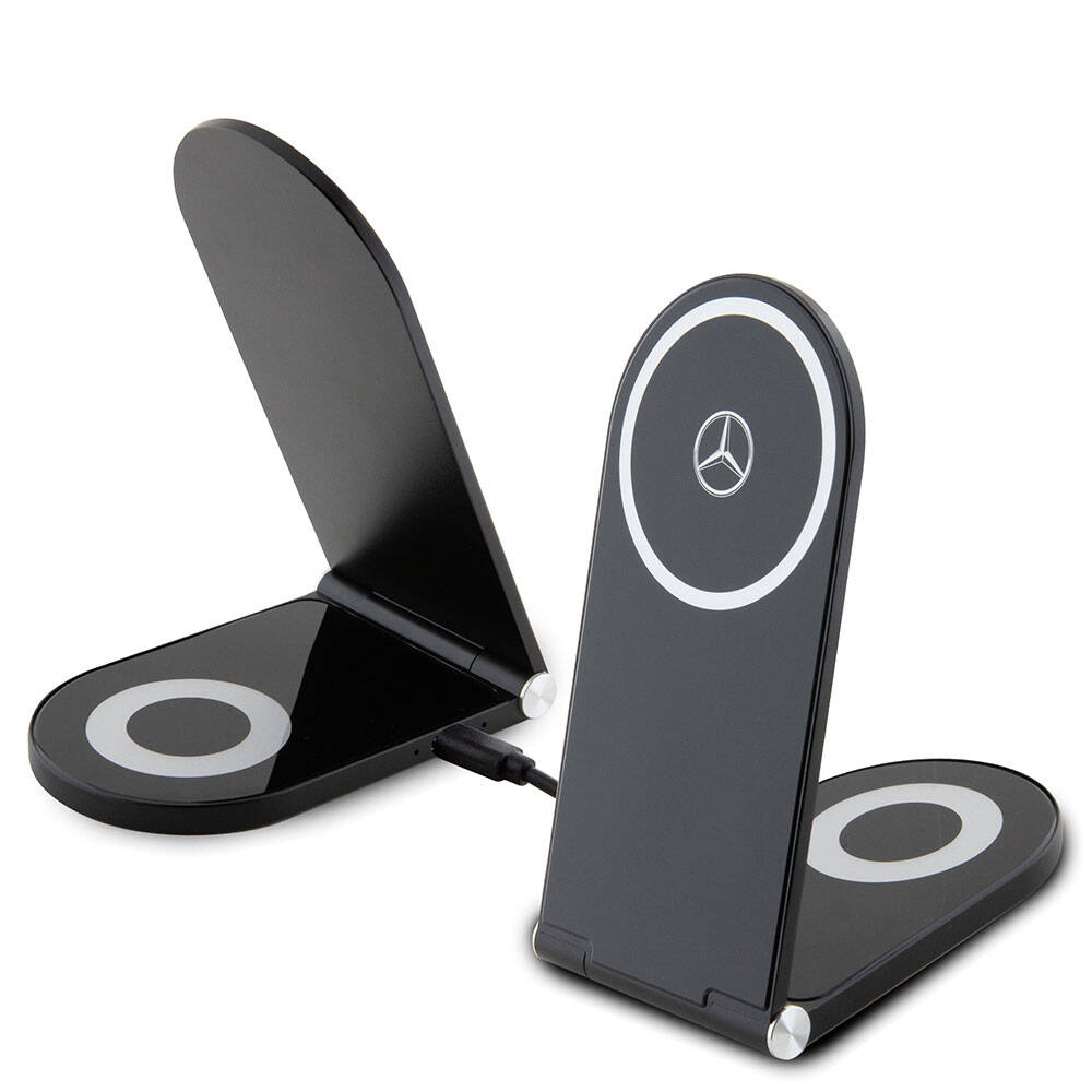 Mercedes Benz Orijinal Lisanslı Katlanabilir Baskı Yıldız Logolu Magnetik Kablosuz Şarj Standı