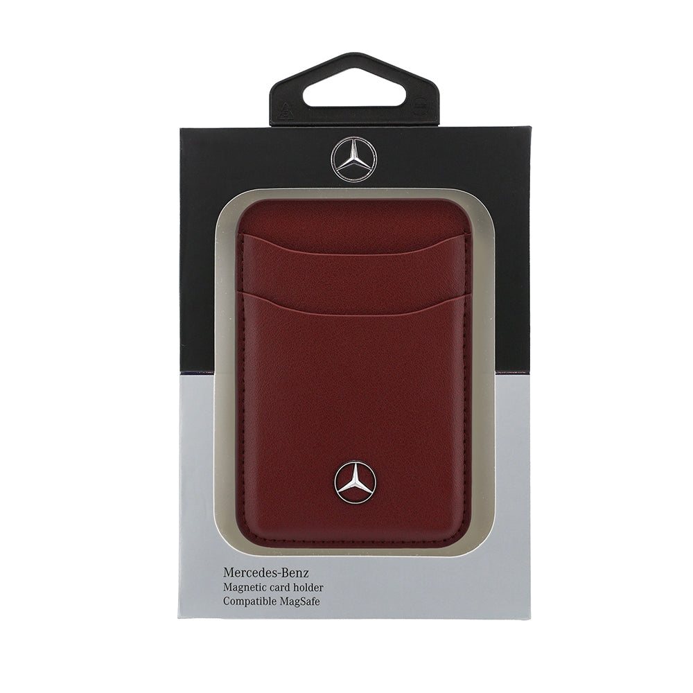 Mercedes Benz Orijinal Lisanslı Yeni Nesil 2 Hazneli Metal Logolu Deri Magnetik Kartlık