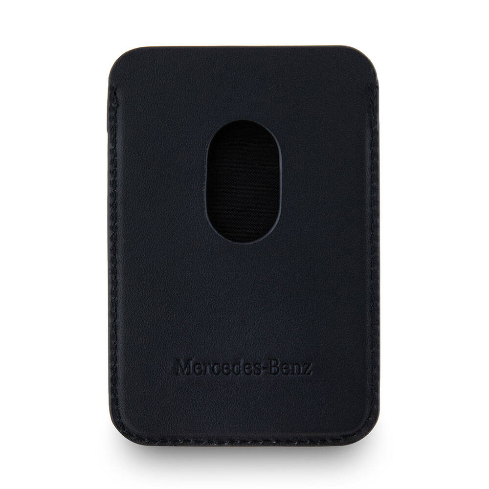 Mercedes Benz OrijinalLisanslı 2 Hazneli Metal Logolu Deri Magnetik Kartlık