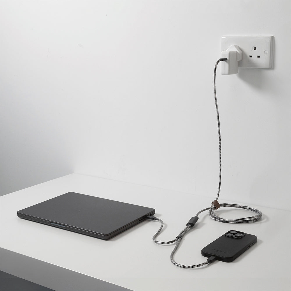 Native Union Belt Serisi PD 2in1 Type-C To Type-C Hızlı Şarj Özellikli Şarj ve Data Kablosu 140W 2M