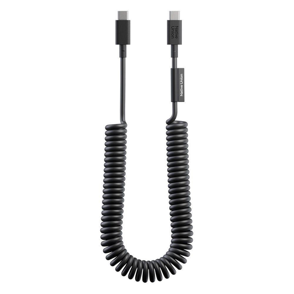 Native Union POP Serisi Type-C to Type-C Spiralli Şarj Kablosu 60W 2.4M