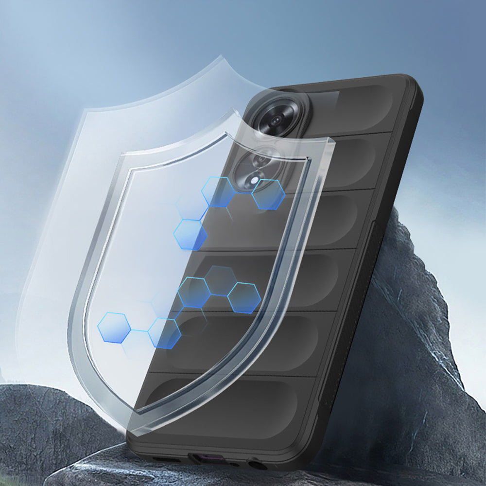 Oppo A60 Kılıf Esnek TPU Oyuklu Arka Yüzey Tasarımlı Zore Etnik Silikon Kılıf