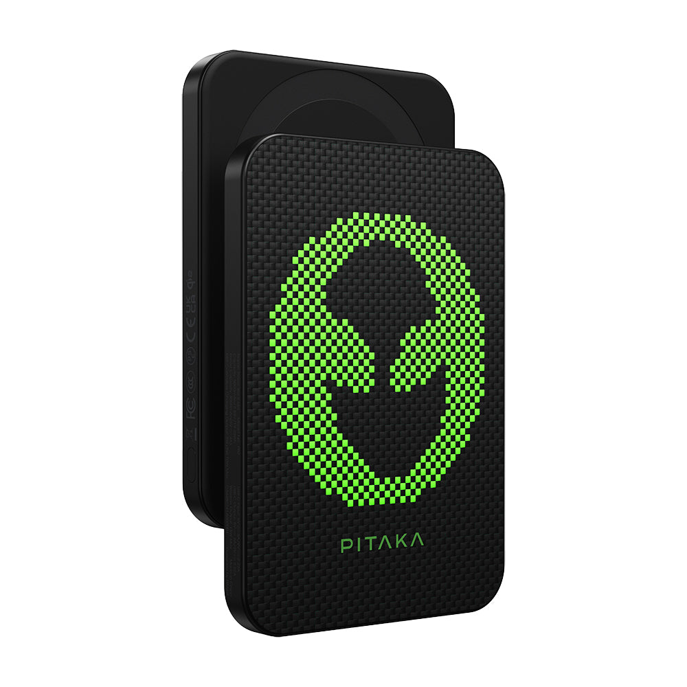 Pitaka Tactile Woven Qi2 Şarj Teknolojili Aramid Fiber M-Safe Powerbank 15W 5000mAh