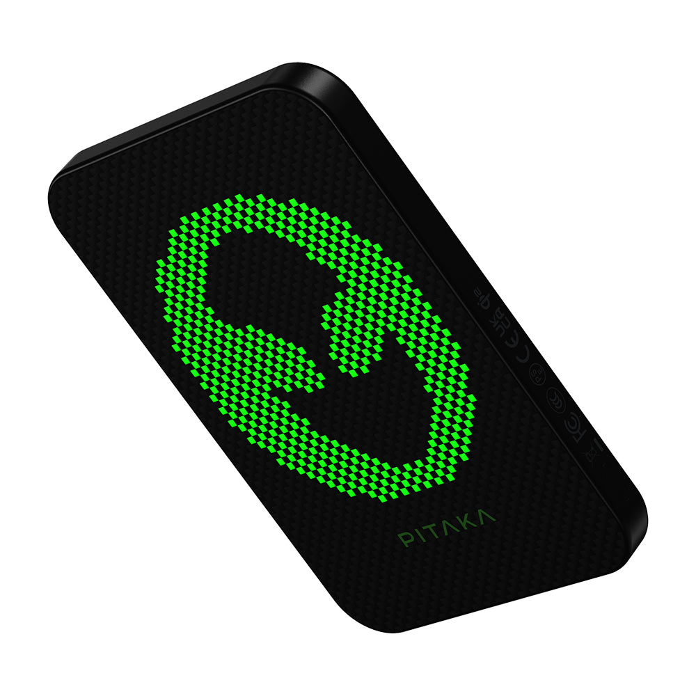 Pitaka Tactile Woven Qi2 Şarj Teknolojili Aramid Fiber M-Safe Powerbank 15W 5000mAh