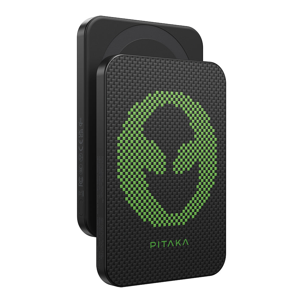 Pitaka Tactile Woven Qi2 Şarj Teknolojili Aramid Fiber M-Safe Powerbank 15W 5000mAh