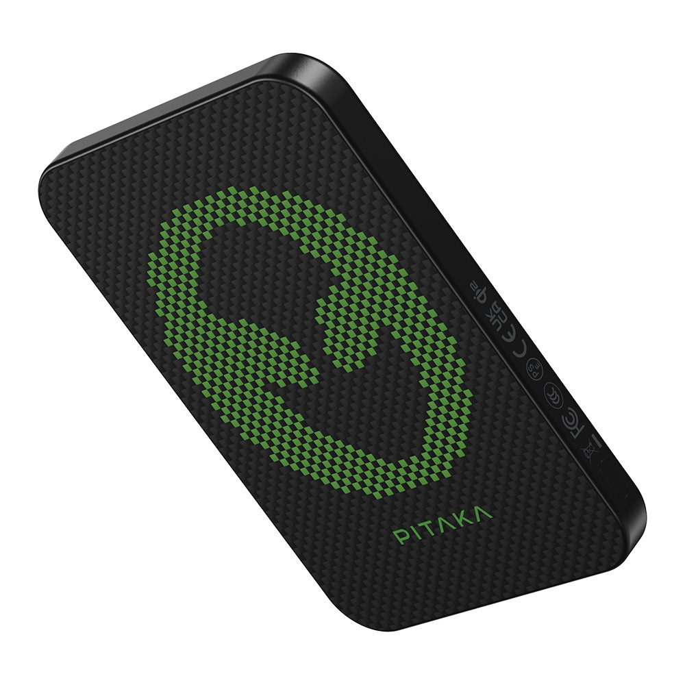 Pitaka Tactile Woven Qi2 Şarj Teknolojili Aramid Fiber M-Safe Powerbank 15W 5000mAh