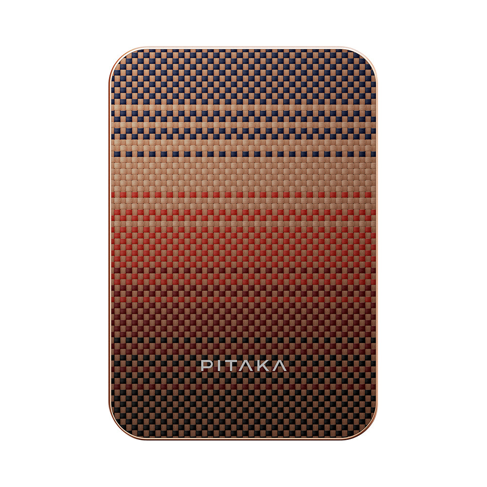 Pitaka Tactile Woven Qi2 Şarj Teknolojili Aramid Fiber M-Safe Powerbank 15W 5000mAh