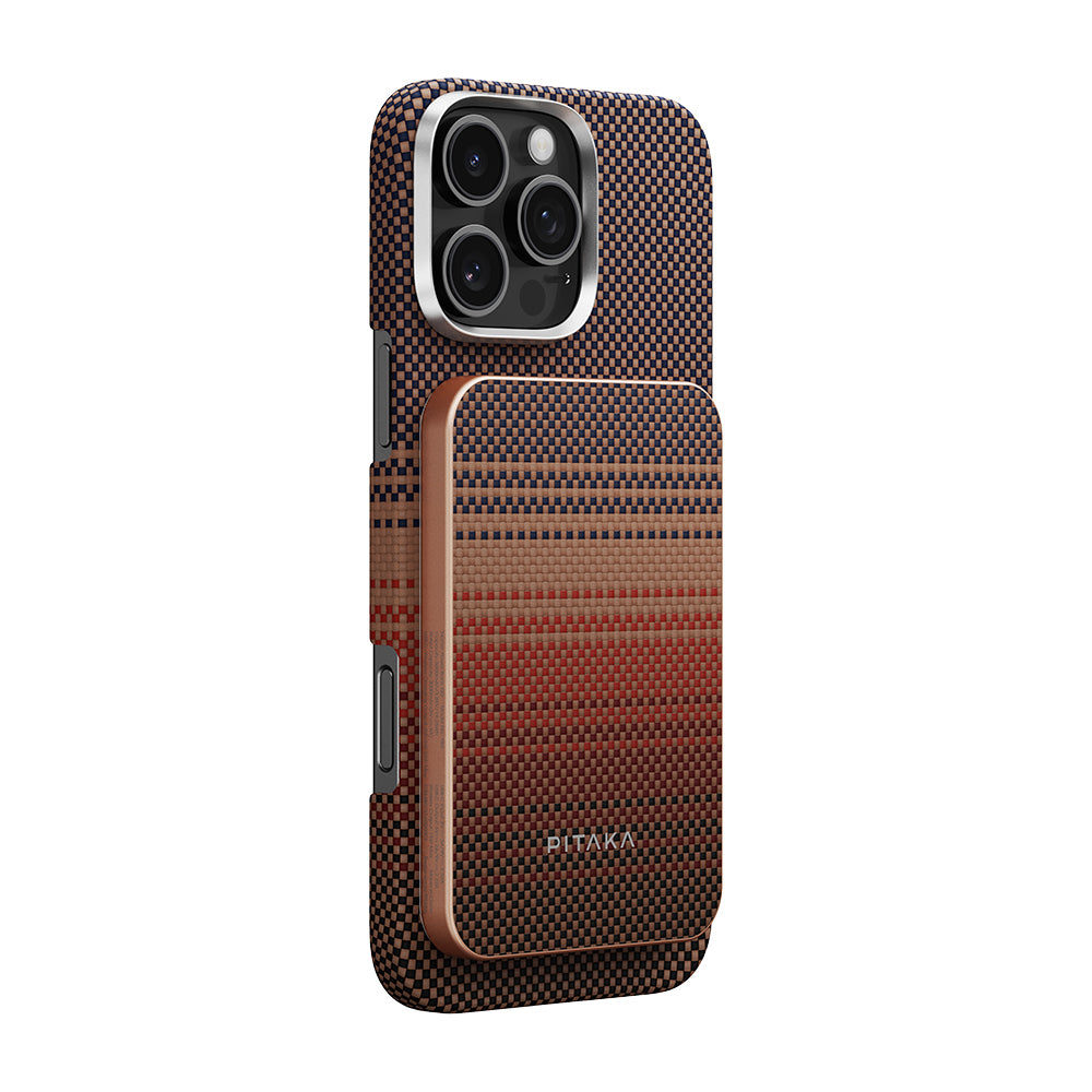 Pitaka Tactile Woven Qi2 Şarj Teknolojili Aramid Fiber M-Safe Powerbank 15W 5000mAh