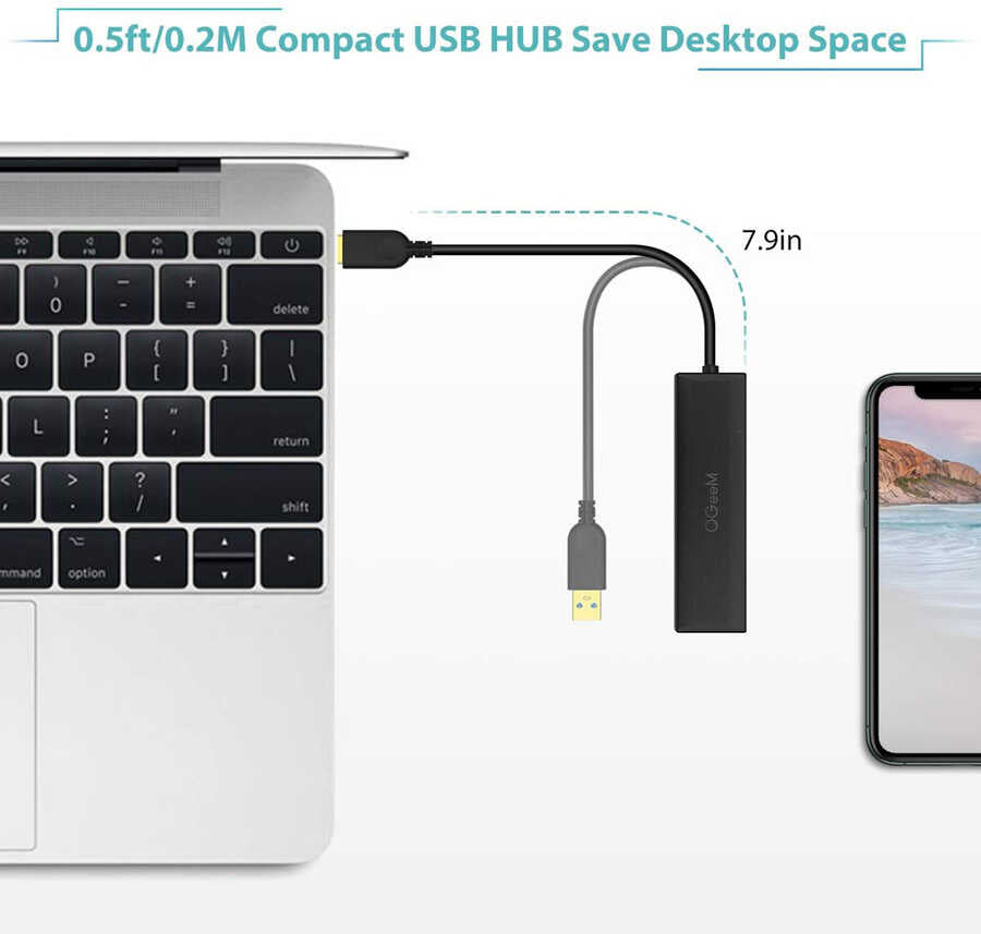 Qgeem QG-UH05 Usb Hub 0.2M