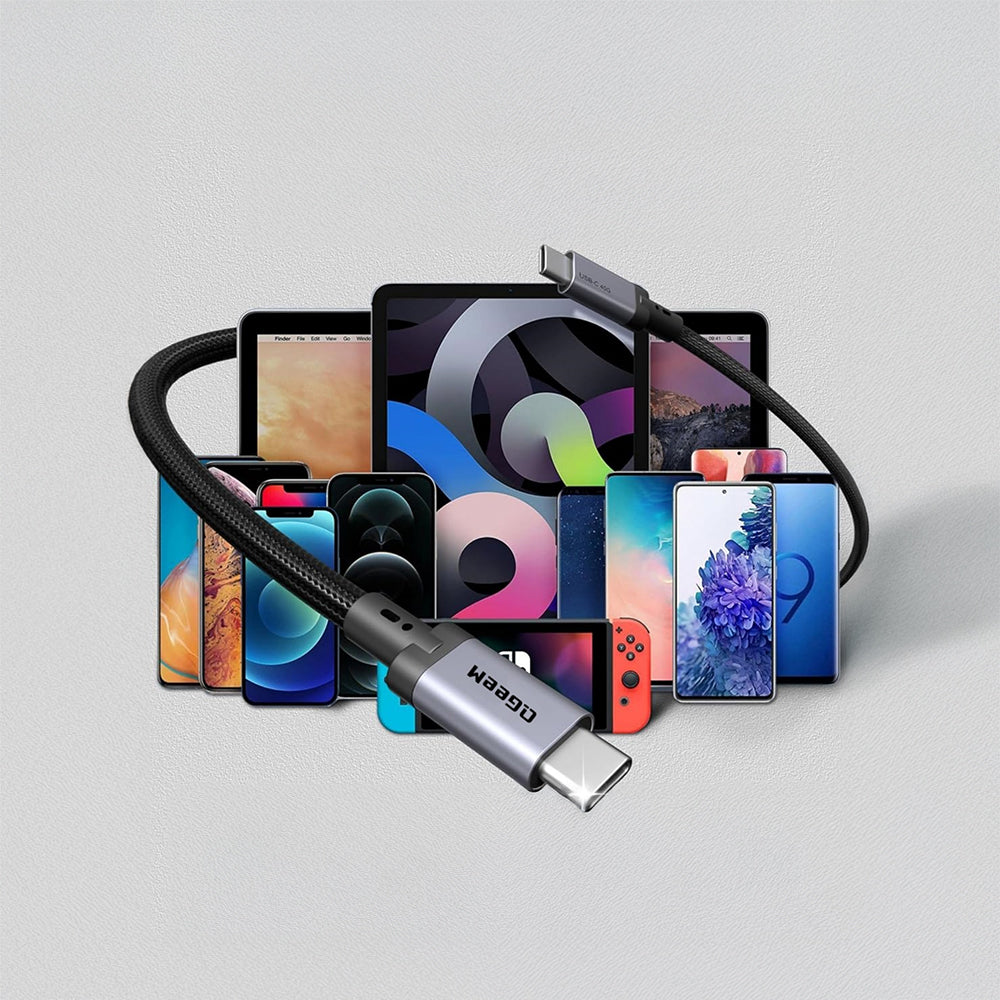 Qgeem QG03 Type-C to Type-C PD 40G 8K@60Hz Data Kablosu 240W 1M