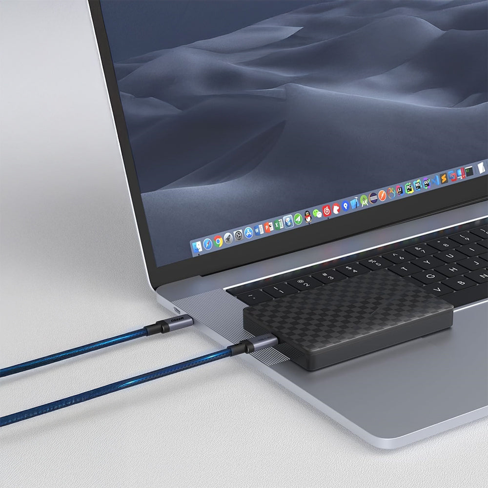 Qgeem QG03 Type-C to Type-C PD 40G 8K@60Hz Data Kablosu 240W 1M