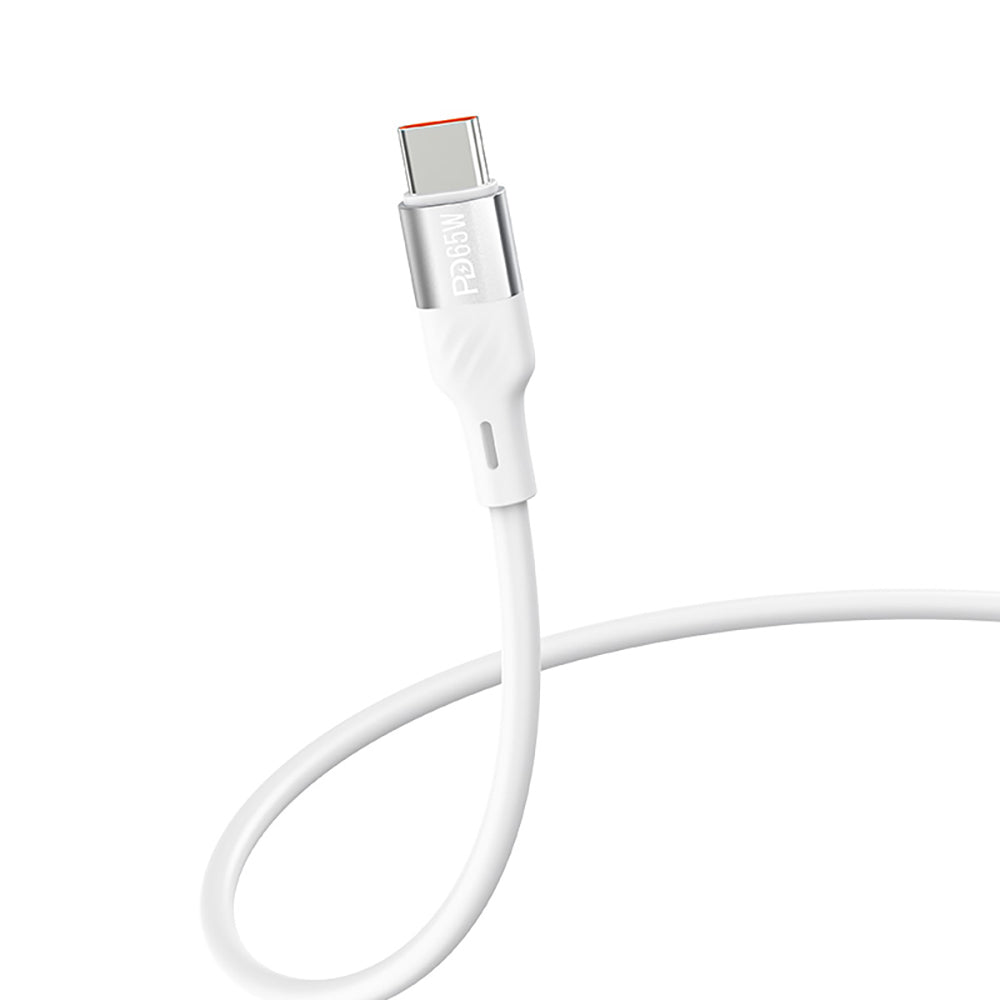 Recci RC83ECC GaN Teknolojili Hızlı Şarj Başlığı USB-A to Type-C PD 35W Kablolu Şarj Seti