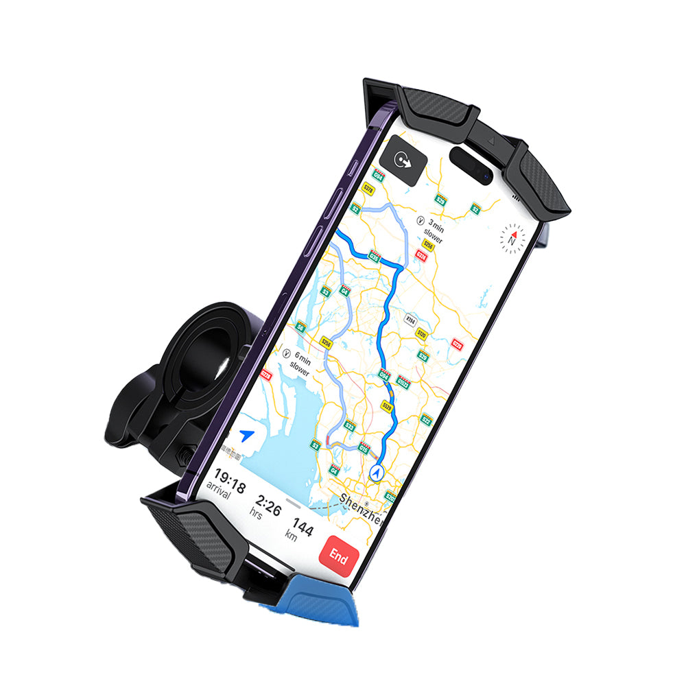 Recci RHO-C33 360° Derece Dönebilen Ayarlanabilir Motosiklet ve Bisiklet Telefon Tutucu