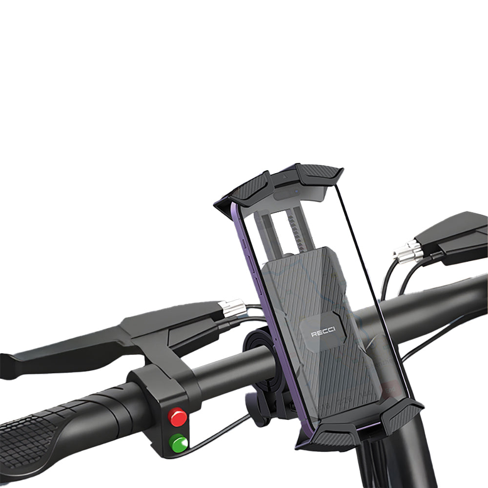 Recci RHO-C33 360° Derece Dönebilen Ayarlanabilir Motosiklet ve Bisiklet Telefon Tutucu
