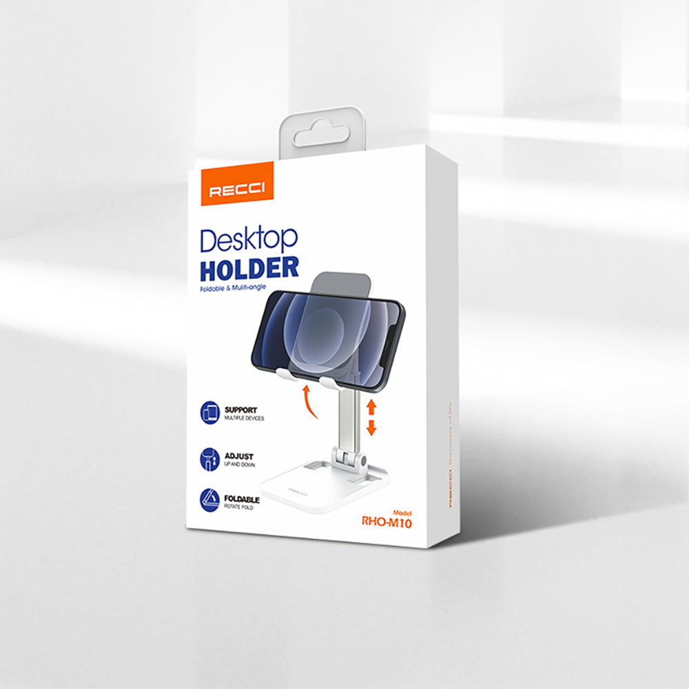 Recci RHO-M10 Ayarlanabilir Katlanabilir 90 Derece Dönebilen Telefon ve Tablet Standı