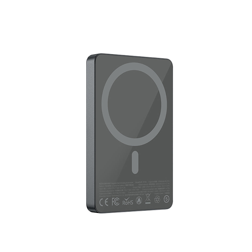 Recci RP35 PD 20W Led Göstergeli Hızlı Şarj Özellikli Wireless Powerbank 15W 10000mAh