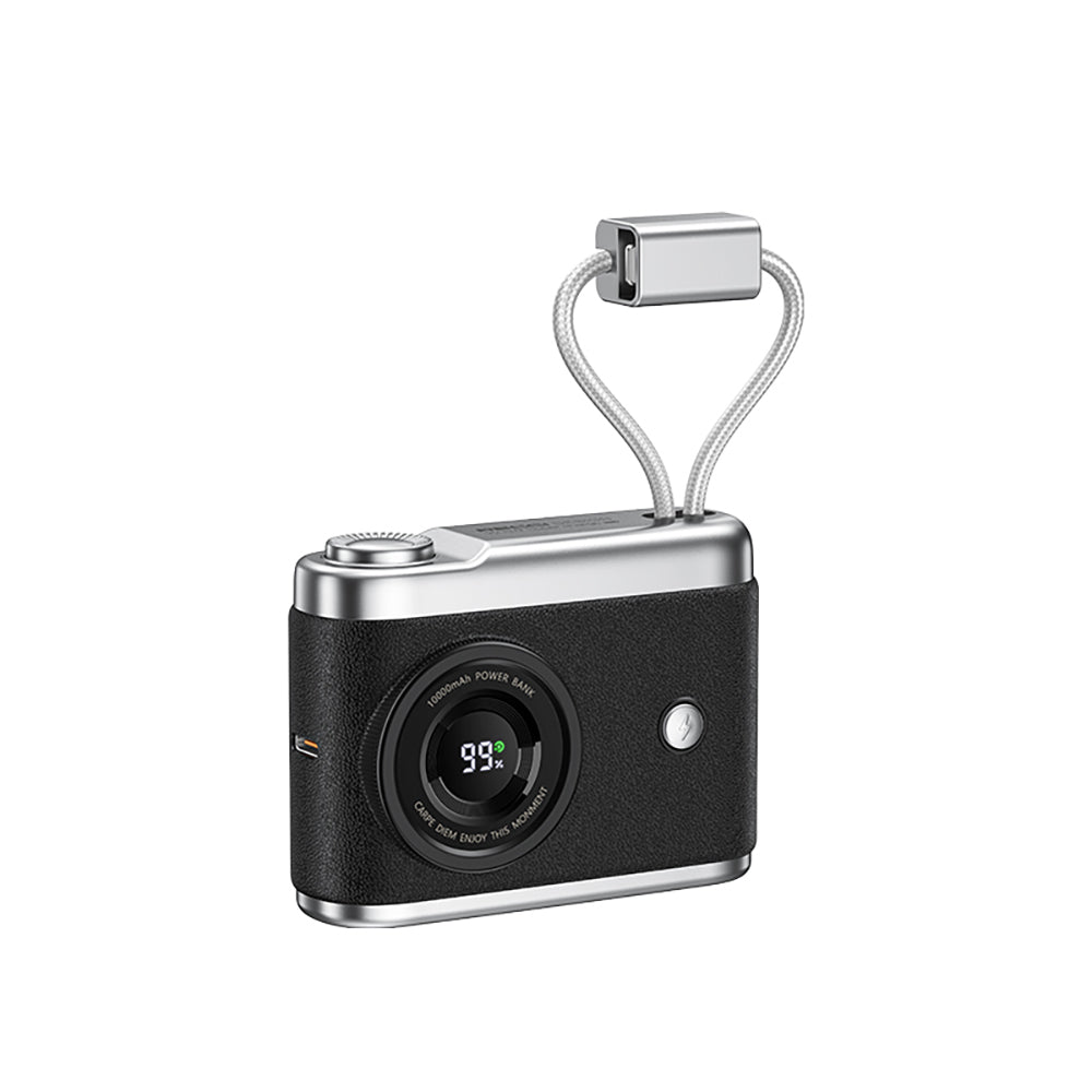 Recci RPB-P66 PD 20W Hızlı Şarj Özellikli Type-C & lightning Kablolu Powerbank 22.5W 10.000mAh