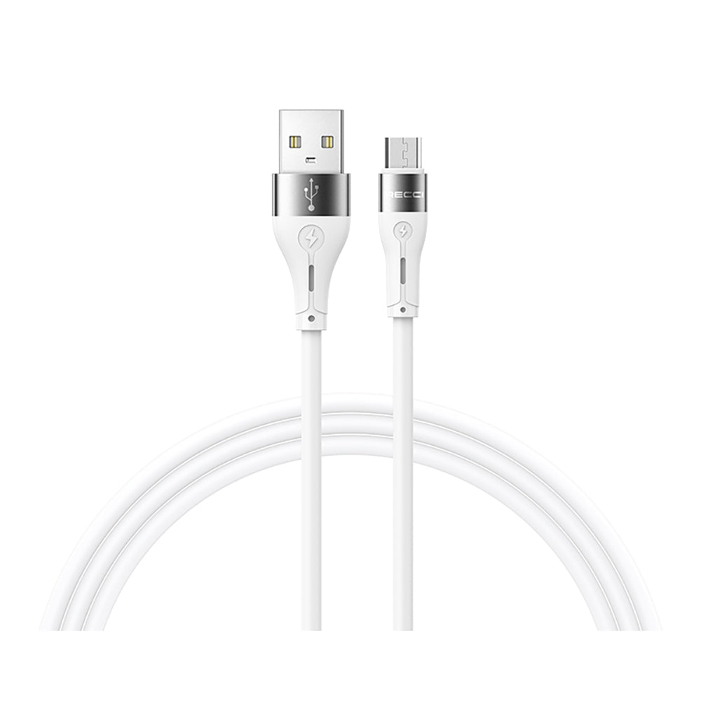 Recci RS11M Swift Serisi USB-A to Micro 2.4A Hızlı Şarj Özellikli Data ve Şarj Kablosu 1M