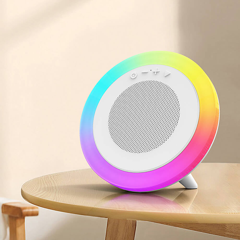Recci RSK-W42 Moonlight Serisi RGB Işıklı Kablosuz Bluetooth v5.3 Hoparlör