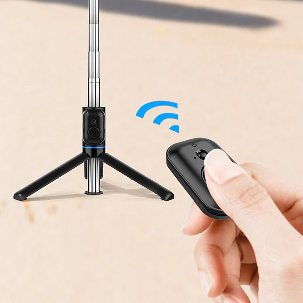 Recci RSS-W03 Bluetooth 5.0 Uzaktan Kumandalı Çok Fonksiyonlu Selfie Çubuğu