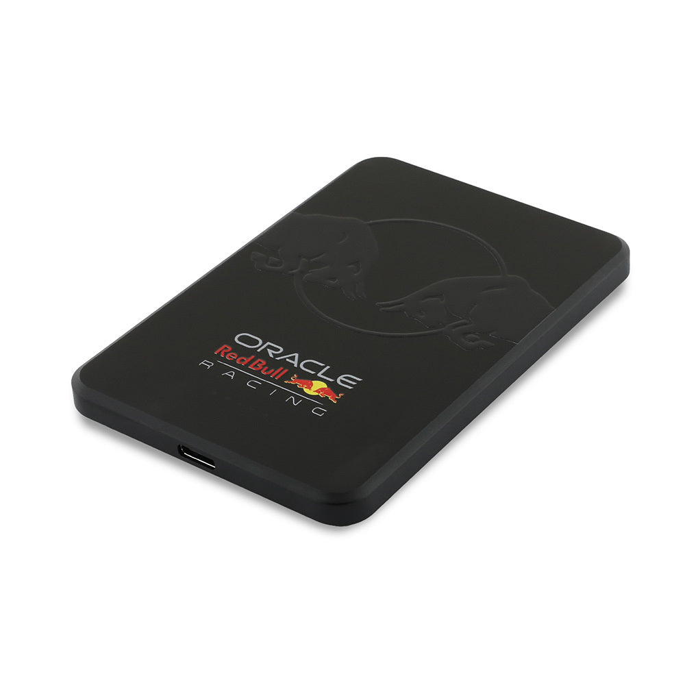 Redbull Orijinal Lisanslı M-safe Şarj Özellikli Dijital LED Göstergeli Çift Boğa Baskılı Powerbank 5000mAh 15W
