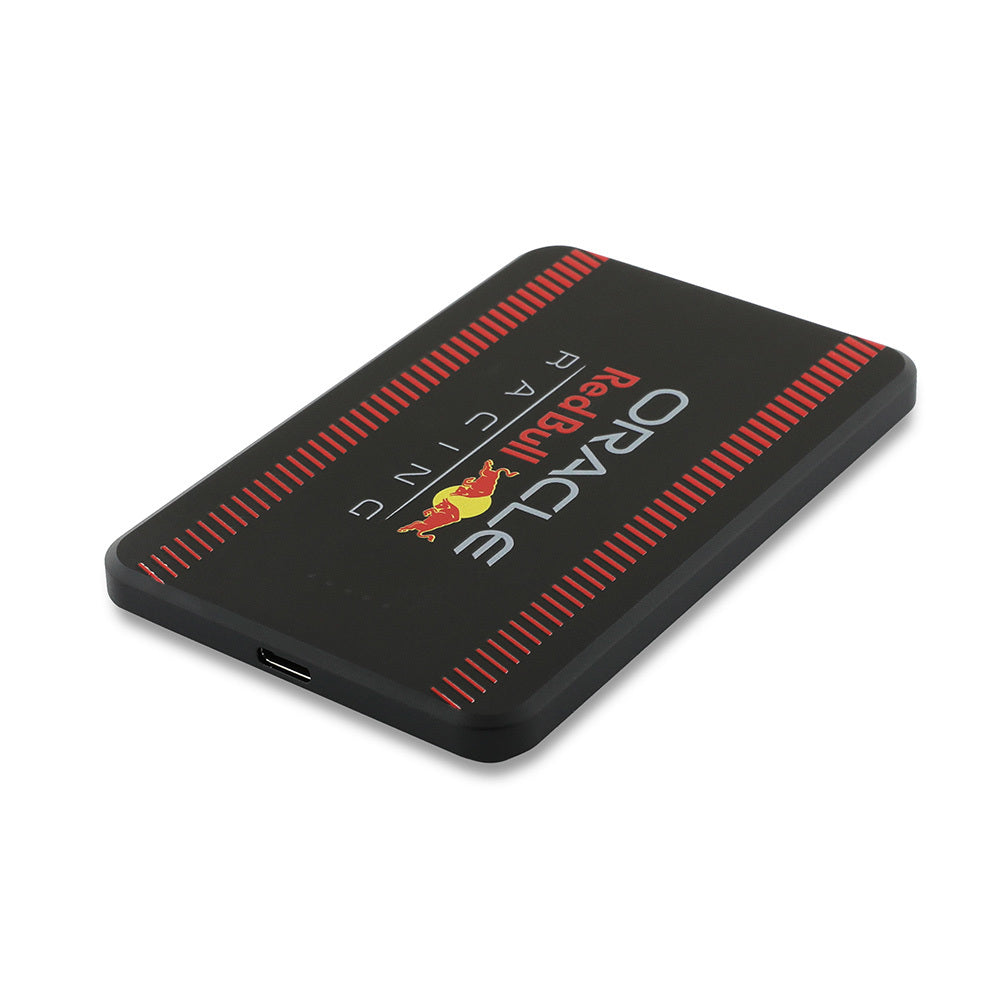 Redbull Orijinal Lisanslı M-safe Şarj Özellikli Dijital LED Göstergeli Kırmızı Şeritli Powerbank 5000mAh 15W