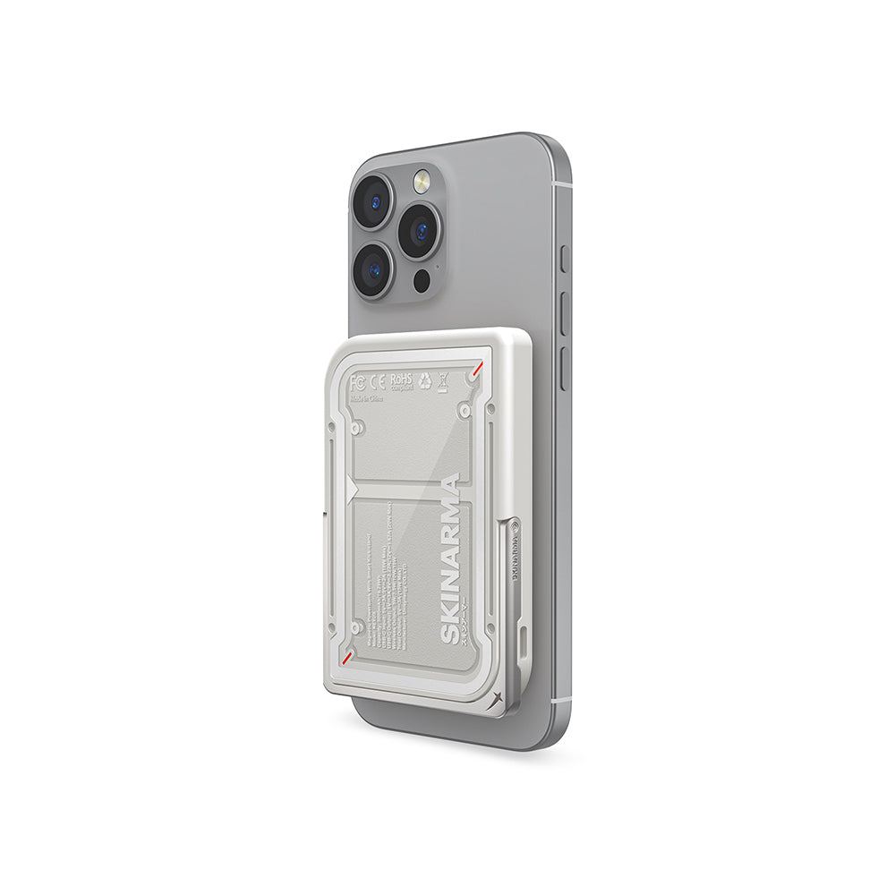 Skinarma Nexus Mecha Kablosuz ve PD Hızlı Şarj Özellikli Metal Standlı Taşınabilir Powerbank 20W 5000mAh