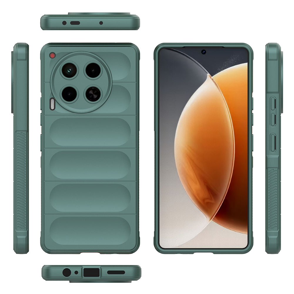 Tecno Camon 30 4G Kılıf Esnek TPU Oyuklu Arka Yüzey Tasarımlı Zore Etnik Silikon Kılıf