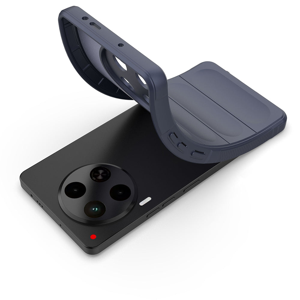 Tecno Camon 30 4G Kılıf Esnek TPU Oyuklu Arka Yüzey Tasarımlı Zore Etnik Silikon Kılıf