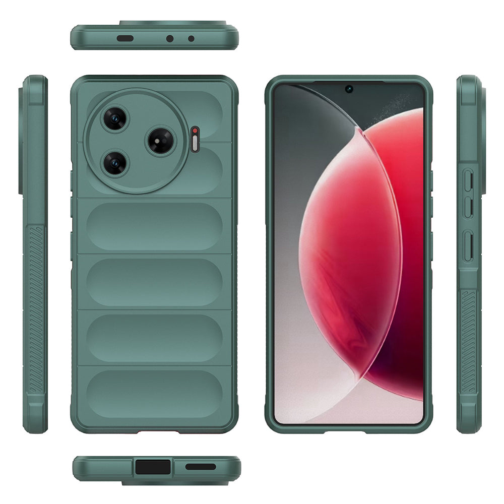 Tecno Camon 30 Pro 5G Kılıf Esnek TPU Oyuklu Arka Yüzey Tasarımlı Zore Etnik Silikon Kılıf