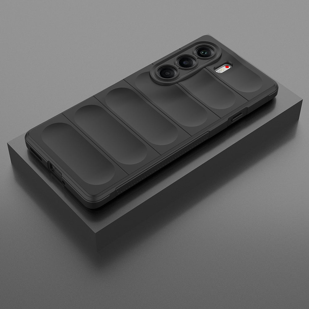 Tecno Camon 40 Pro Kılıf Esnek TPU Oyuklu Arka Yüzey Tasarımlı Zore Etnik Silikon Kılıf