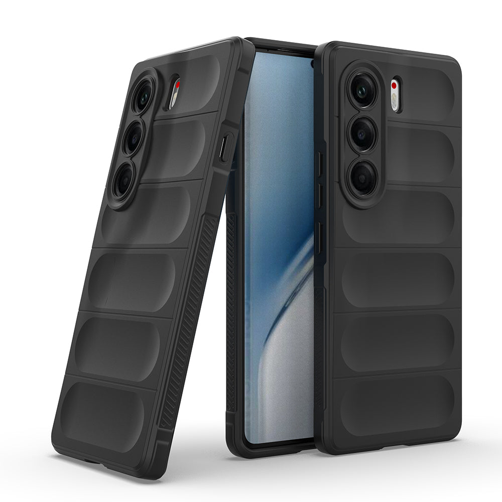 Tecno Camon 40 Pro Kılıf Esnek TPU Oyuklu Arka Yüzey Tasarımlı Zore Etnik Silikon Kılıf