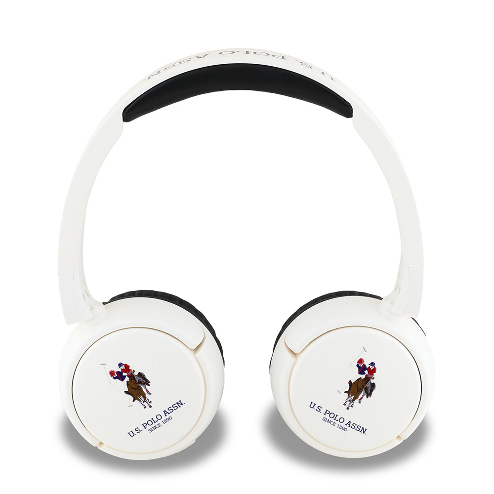 U.S Polo Assn. Orijinal Lisanslı Katlanabilir Ayarlanabilir Baskı Logolu Kulak Üstü Bluetooth Kulaklık v5.3