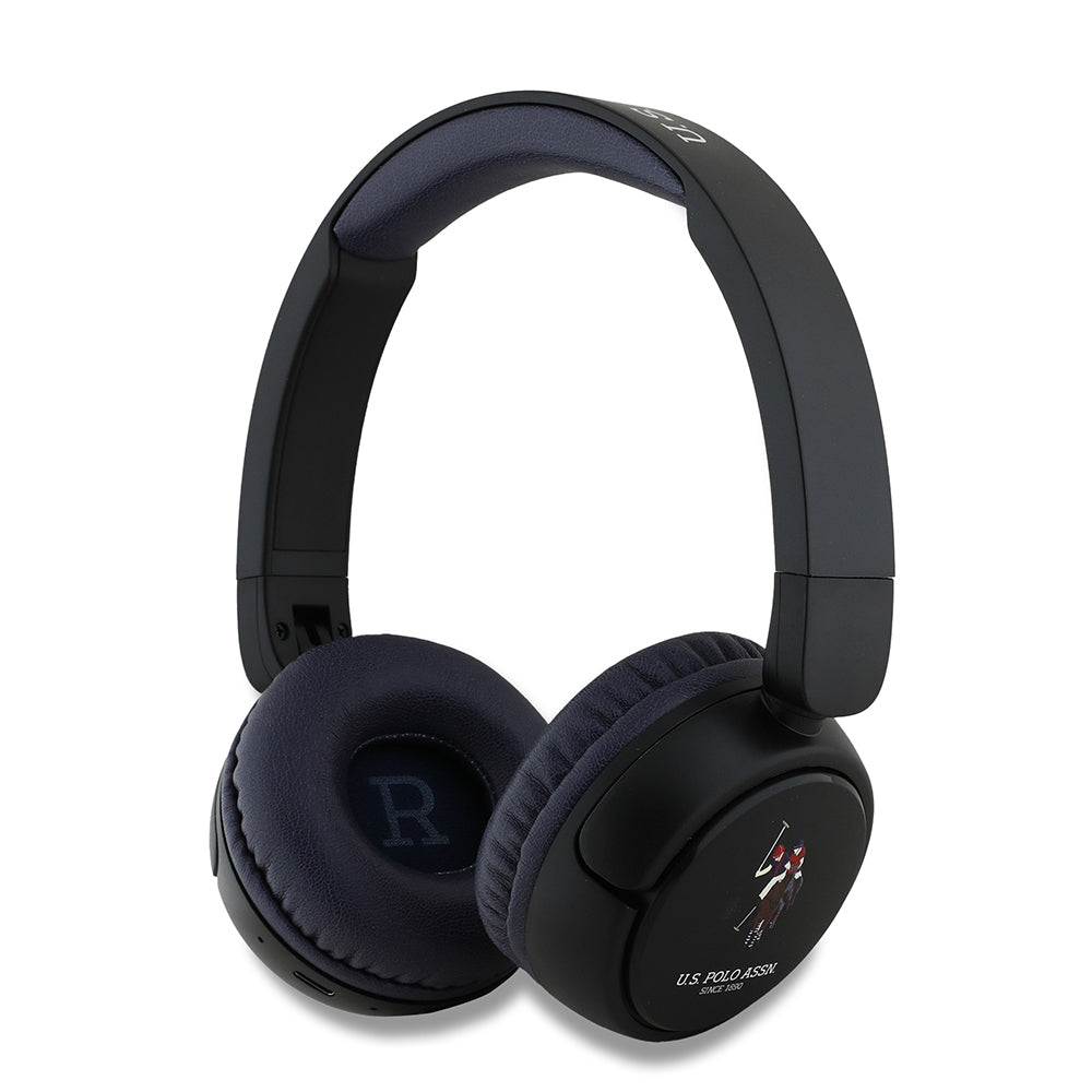 U.S Polo Assn. Orijinal Lisanslı Katlanabilir Ayarlanabilir Baskı Logolu Kulak Üstü Bluetooth Kulaklık v5.3