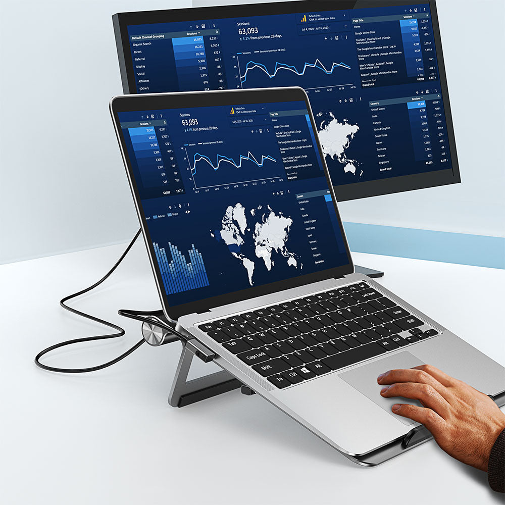 Wiwu A821CH 8in1 Hub Bağlantı İstasyonlu Notebook Laptop Standı PD3.0/USB3.0/RJ45 (1000Mbps)/SD/TF/HDMI (4K@30Hz)